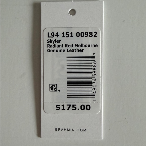 Brahmin- Skyler - Retired Radiant Red Melbourne Genuine Leather- NWT - Picture 10 of 10